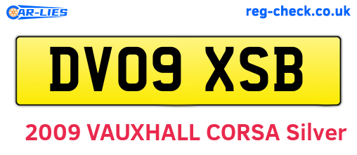 DV09XSB are the vehicle registration plates.