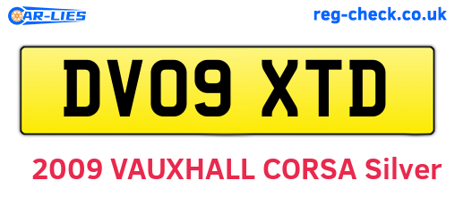 DV09XTD are the vehicle registration plates.