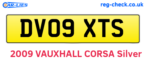 DV09XTS are the vehicle registration plates.