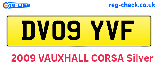 DV09YVF are the vehicle registration plates.