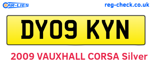 DY09KYN are the vehicle registration plates.
