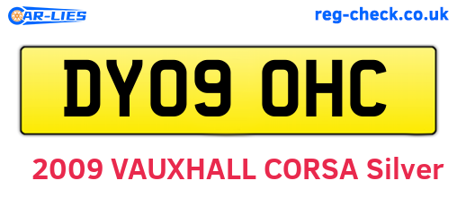 DY09OHC are the vehicle registration plates.