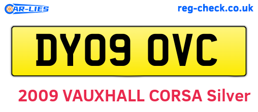 DY09OVC are the vehicle registration plates.