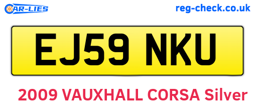 EJ59NKU are the vehicle registration plates.