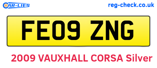 FE09ZNG are the vehicle registration plates.
