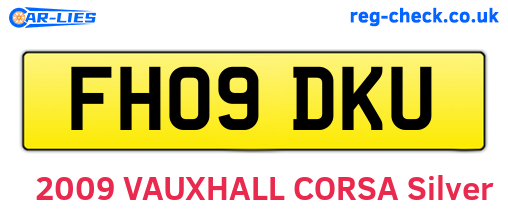 FH09DKU are the vehicle registration plates.