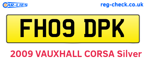 FH09DPK are the vehicle registration plates.