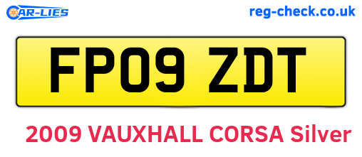 FP09ZDT are the vehicle registration plates.