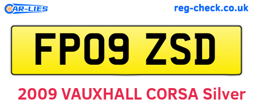 FP09ZSD are the vehicle registration plates.