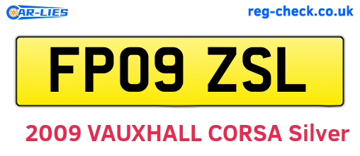 FP09ZSL are the vehicle registration plates.