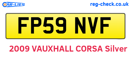 FP59NVF are the vehicle registration plates.