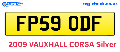 FP59ODF are the vehicle registration plates.