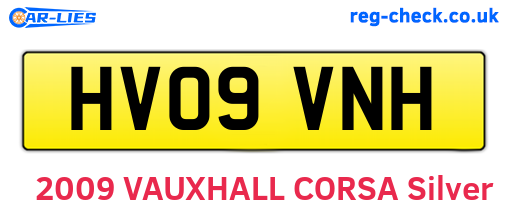 HV09VNH are the vehicle registration plates.