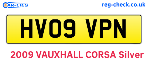 HV09VPN are the vehicle registration plates.