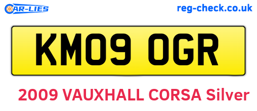 KM09OGR are the vehicle registration plates.