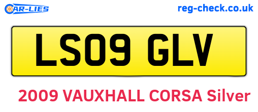 LS09GLV are the vehicle registration plates.