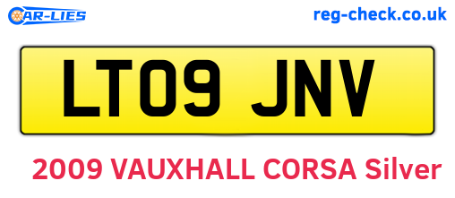 LT09JNV are the vehicle registration plates.