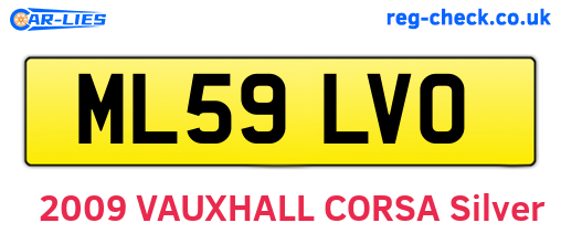 ML59LVO are the vehicle registration plates.