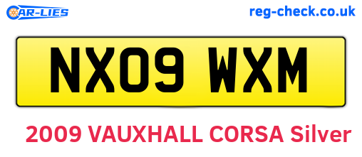 NX09WXM are the vehicle registration plates.