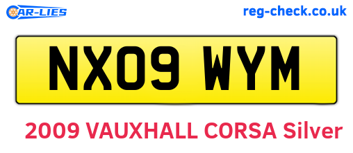 NX09WYM are the vehicle registration plates.