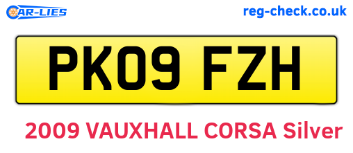 PK09FZH are the vehicle registration plates.