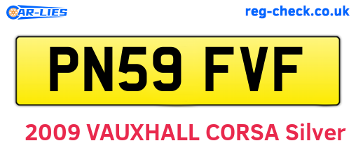 PN59FVF are the vehicle registration plates.