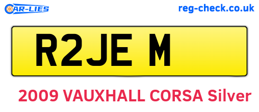 R2JEM are the vehicle registration plates.