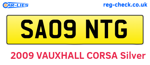 SA09NTG are the vehicle registration plates.