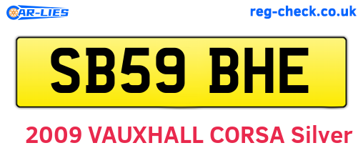 SB59BHE are the vehicle registration plates.