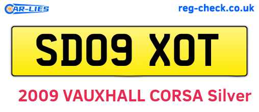 SD09XOT are the vehicle registration plates.