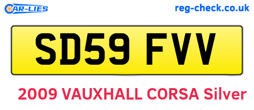 SD59FVV are the vehicle registration plates.