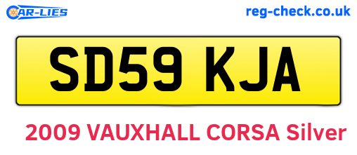 SD59KJA are the vehicle registration plates.