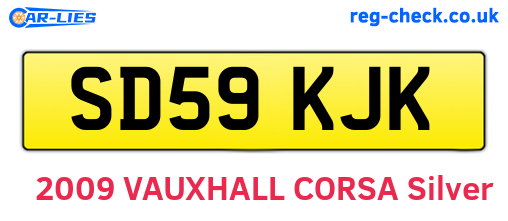SD59KJK are the vehicle registration plates.