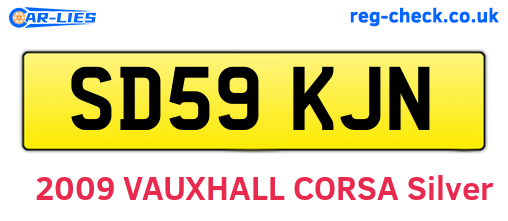 SD59KJN are the vehicle registration plates.
