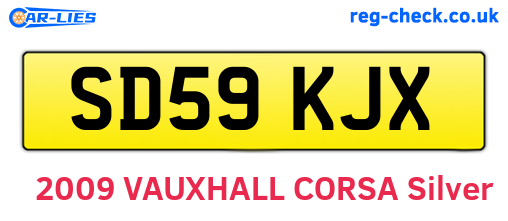 SD59KJX are the vehicle registration plates.