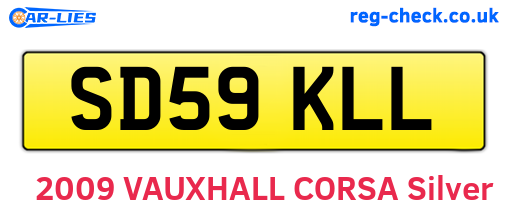 SD59KLL are the vehicle registration plates.