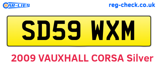 SD59WXM are the vehicle registration plates.