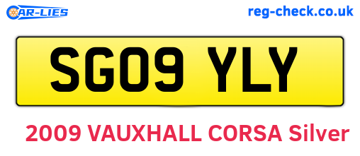 SG09YLY are the vehicle registration plates.