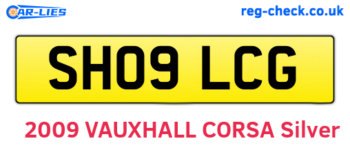 SH09LCG are the vehicle registration plates.
