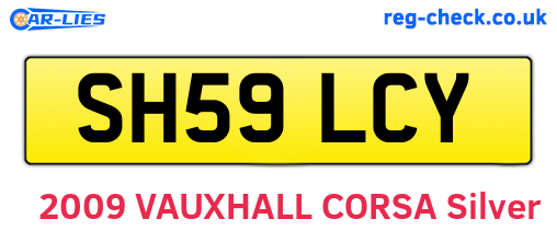 SH59LCY are the vehicle registration plates.