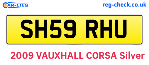 SH59RHU are the vehicle registration plates.