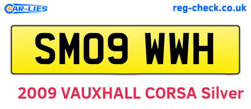 SM09WWH are the vehicle registration plates.