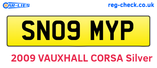 SN09MYP are the vehicle registration plates.