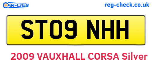 ST09NHH are the vehicle registration plates.