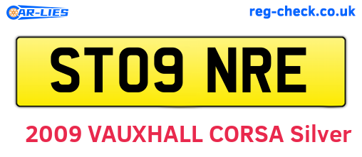 ST09NRE are the vehicle registration plates.