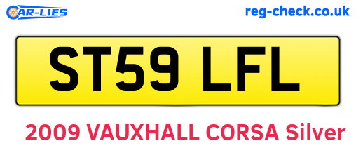 ST59LFL are the vehicle registration plates.