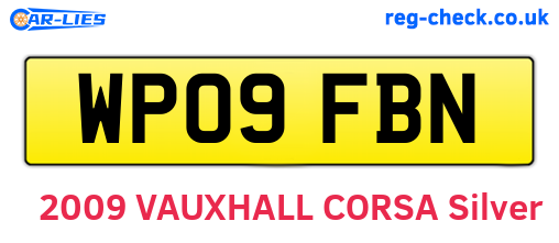 WP09FBN are the vehicle registration plates.