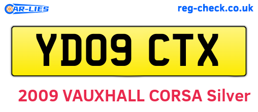 YD09CTX are the vehicle registration plates.
