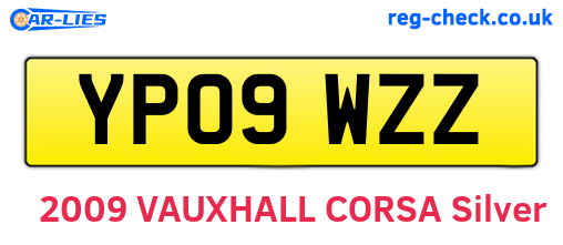 YP09WZZ are the vehicle registration plates.