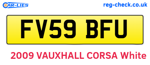 FV59BFU are the vehicle registration plates.